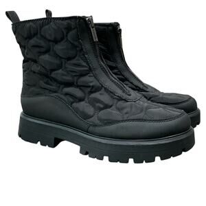 Lucky Brand Women's Boots Ankle Black Quilted Size 9 NEW